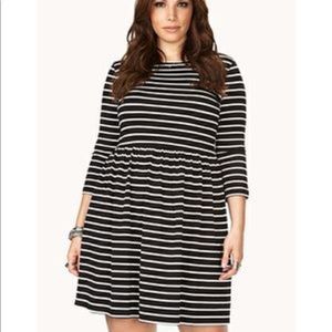 Striped skater dress